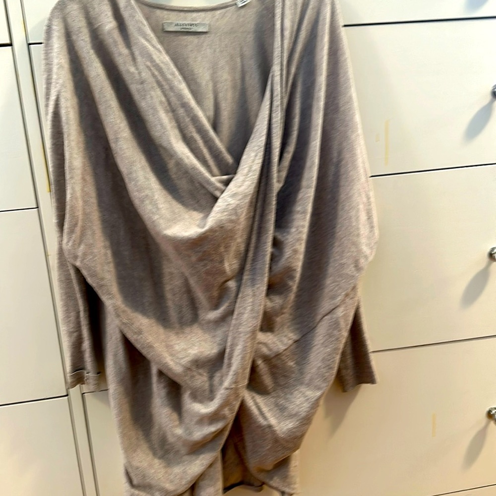 Allsaints drapey top